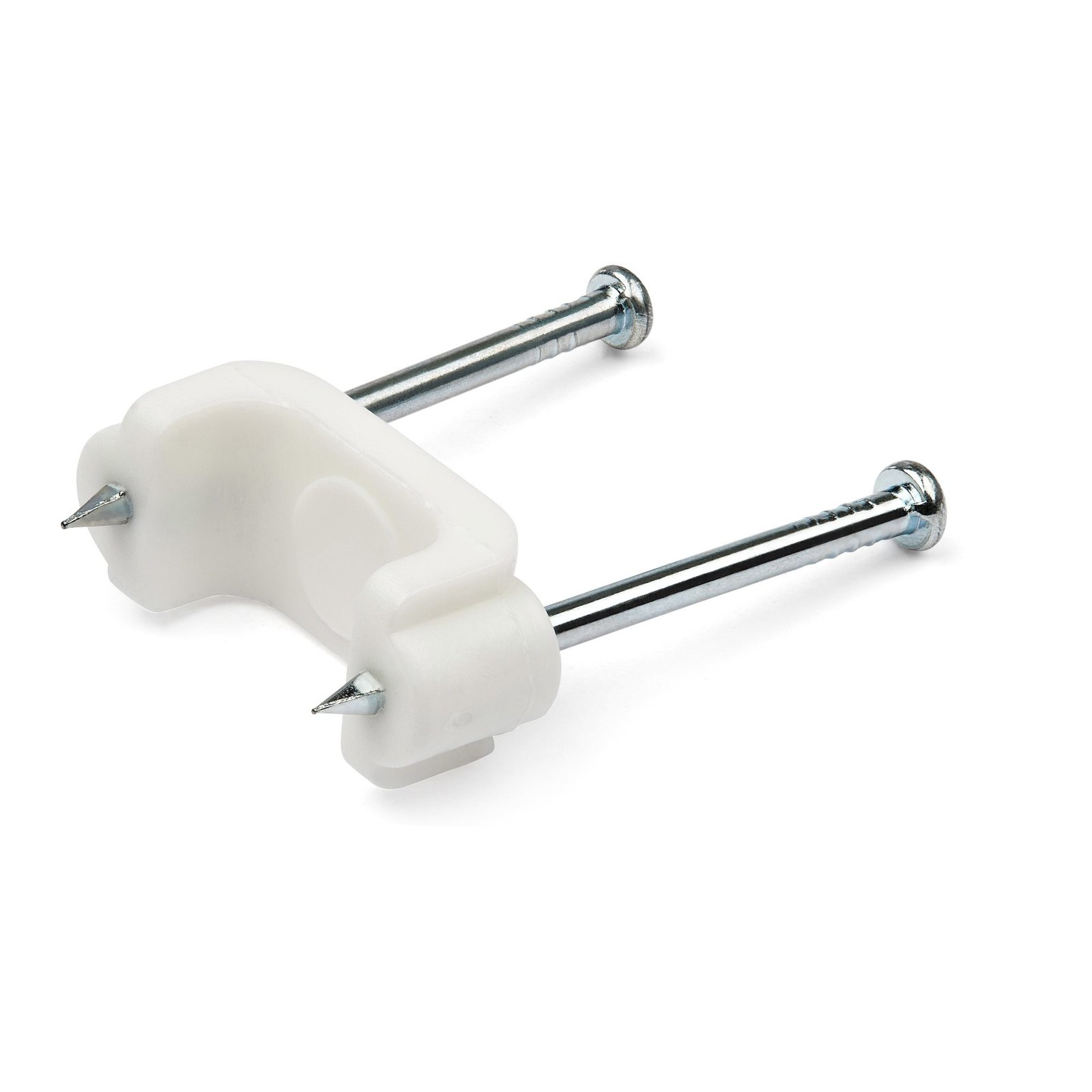 StarTech.com 100 Pack Cable Clips with Nails - Two Steel - Reusable Nail-in Clamps - Brick/Drywall STA-CBMDNMCC1