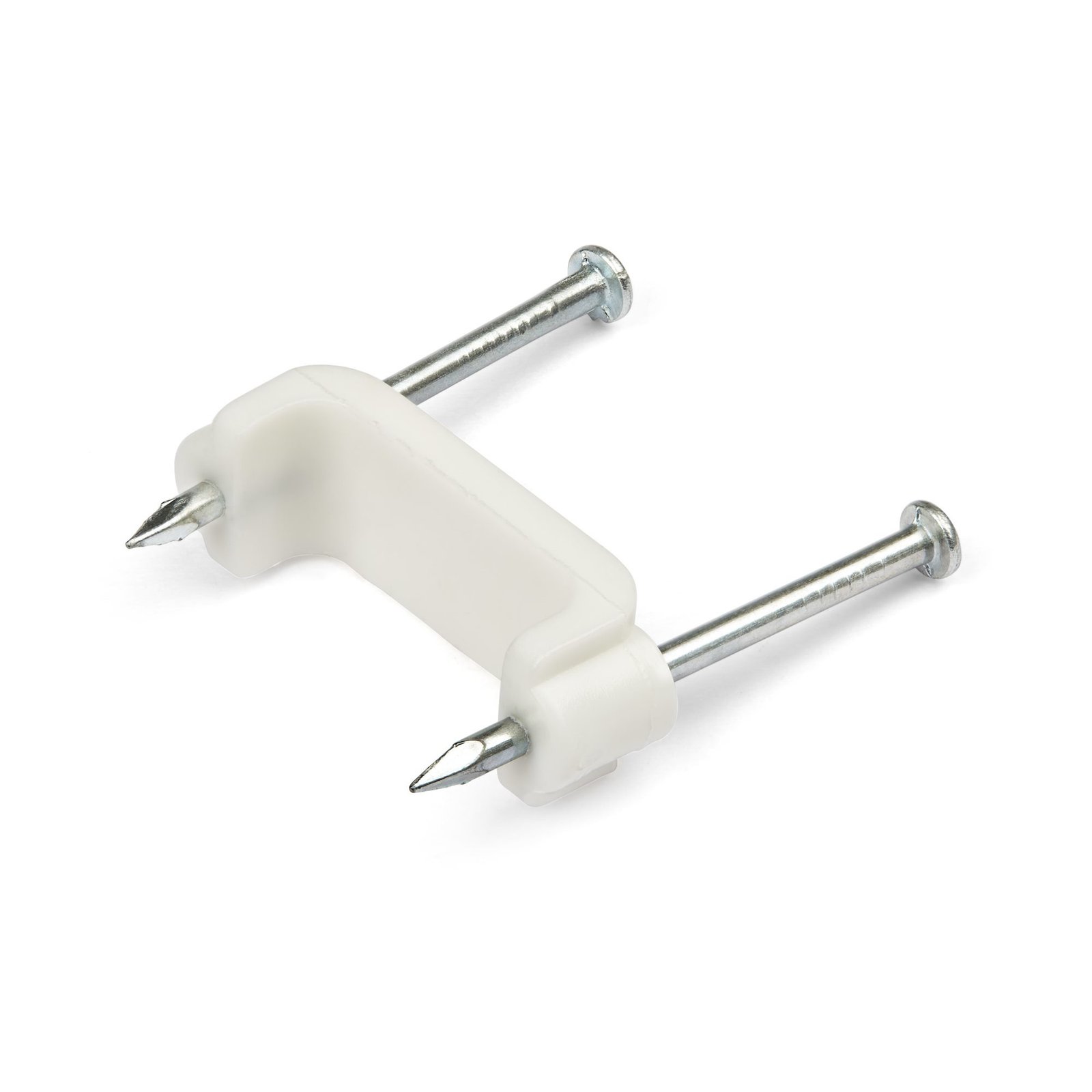 StarTech.com 100 Pack Cable Clips with Nails - Two Steel - Reusable Nail-in Clamps - Brick/Drywall STA-CBMDNMCC2