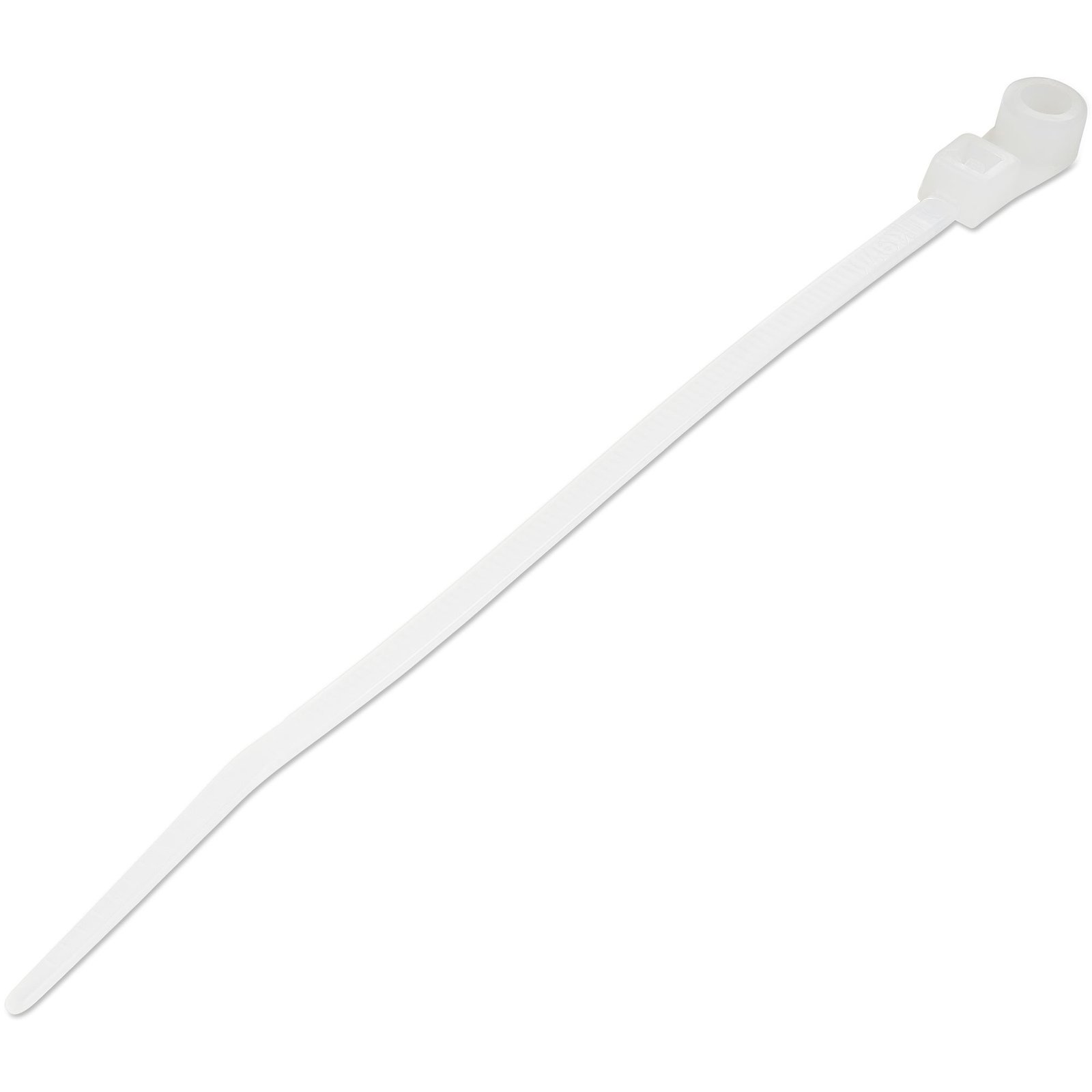 StarTech.com 4"(10cm) Cable Ties with Mounting Hole - 1/16"(2mm) wide, 7/8"(24mm) Bundle Dia. STA-CBMZTS10N4
