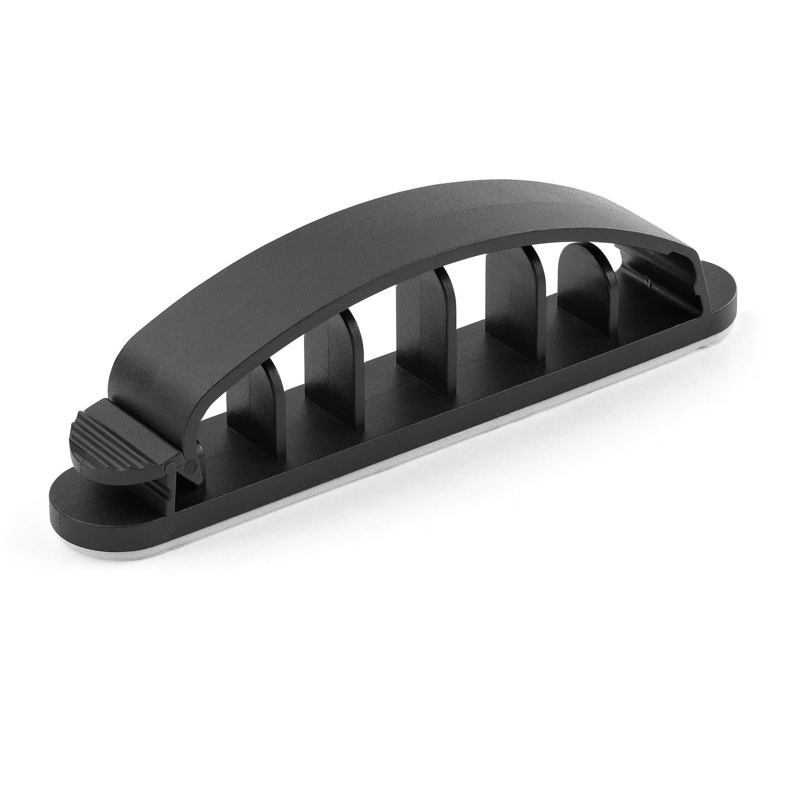 StarTech.com 100 Pack Cable Management Clips - Self Adhesive 6 Slot Comb - Resusable Desktop STA-CDM6SCC