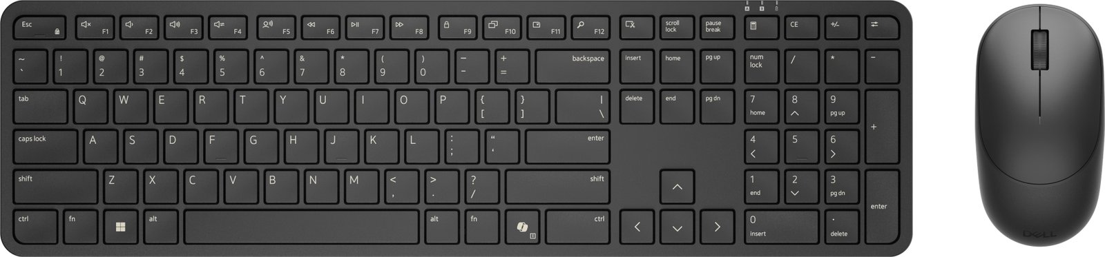 DELL Pro 5 KM526 keyboard Mouse included Home/Office RF Wireless US English Black KM526-BLK-US
