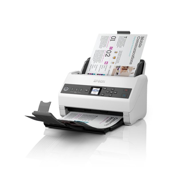 Epson DS-730N Sheet-fed scanner 600 x DPI A4 Black, Grey EPS-B11B259201