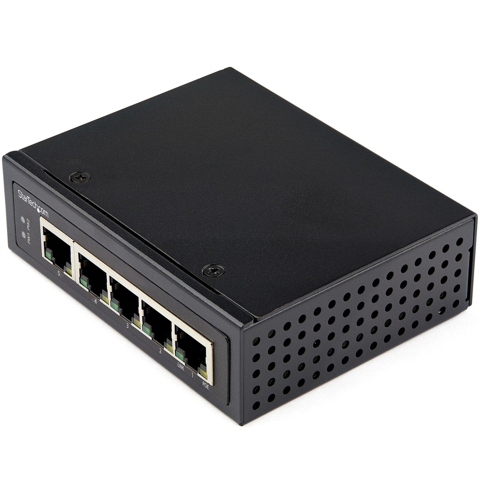 StarTech.com Industrial 5 Port Gigabit PoE Switch - 30W - Power Over Ethernet - Hardened GbE STA-IESC1G50UP