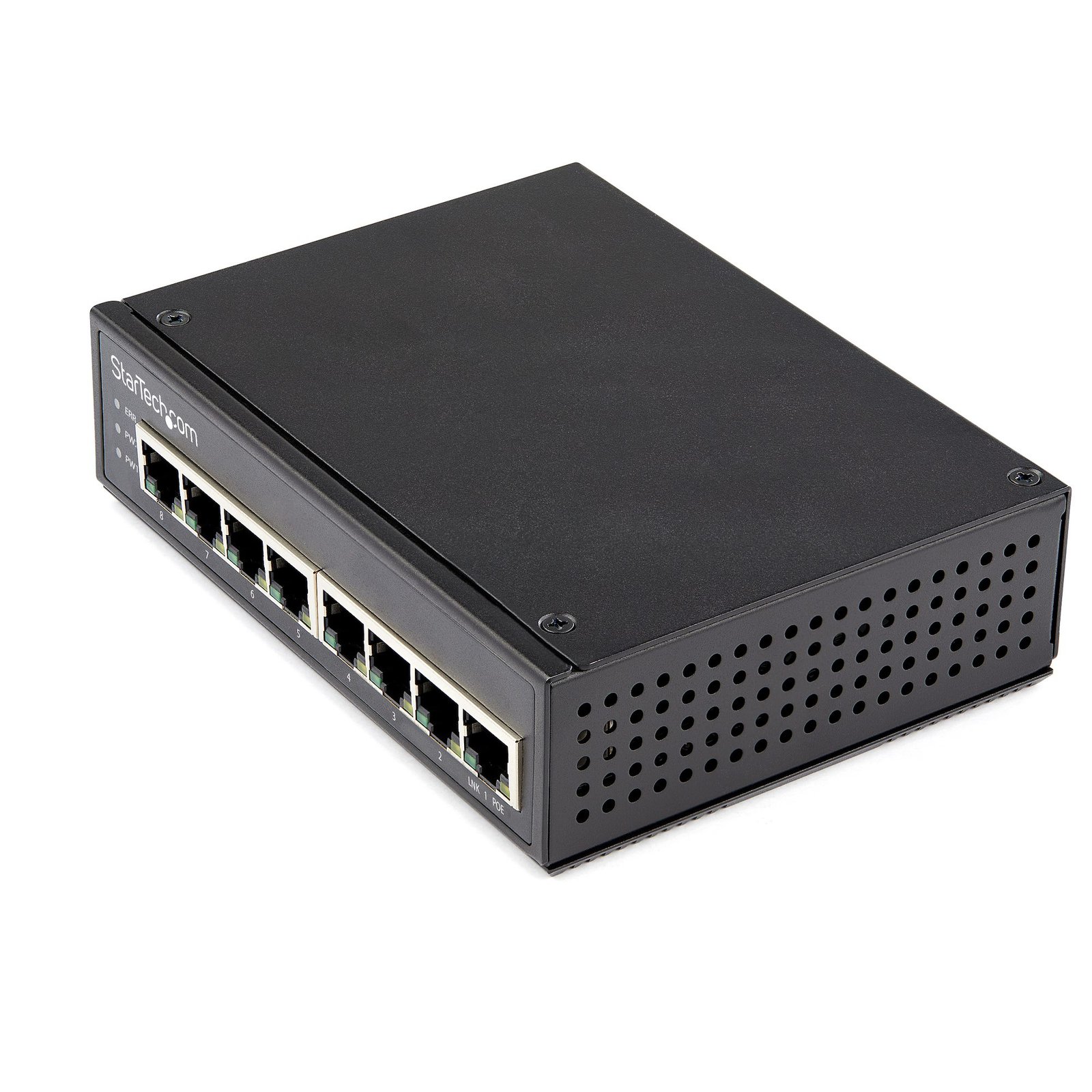 StarTech.com Industrial 8 Port Gigabit PoE Switch - 30W - Power Over Ethernet - GbE Unmanaged - STA-IESC1G80UP