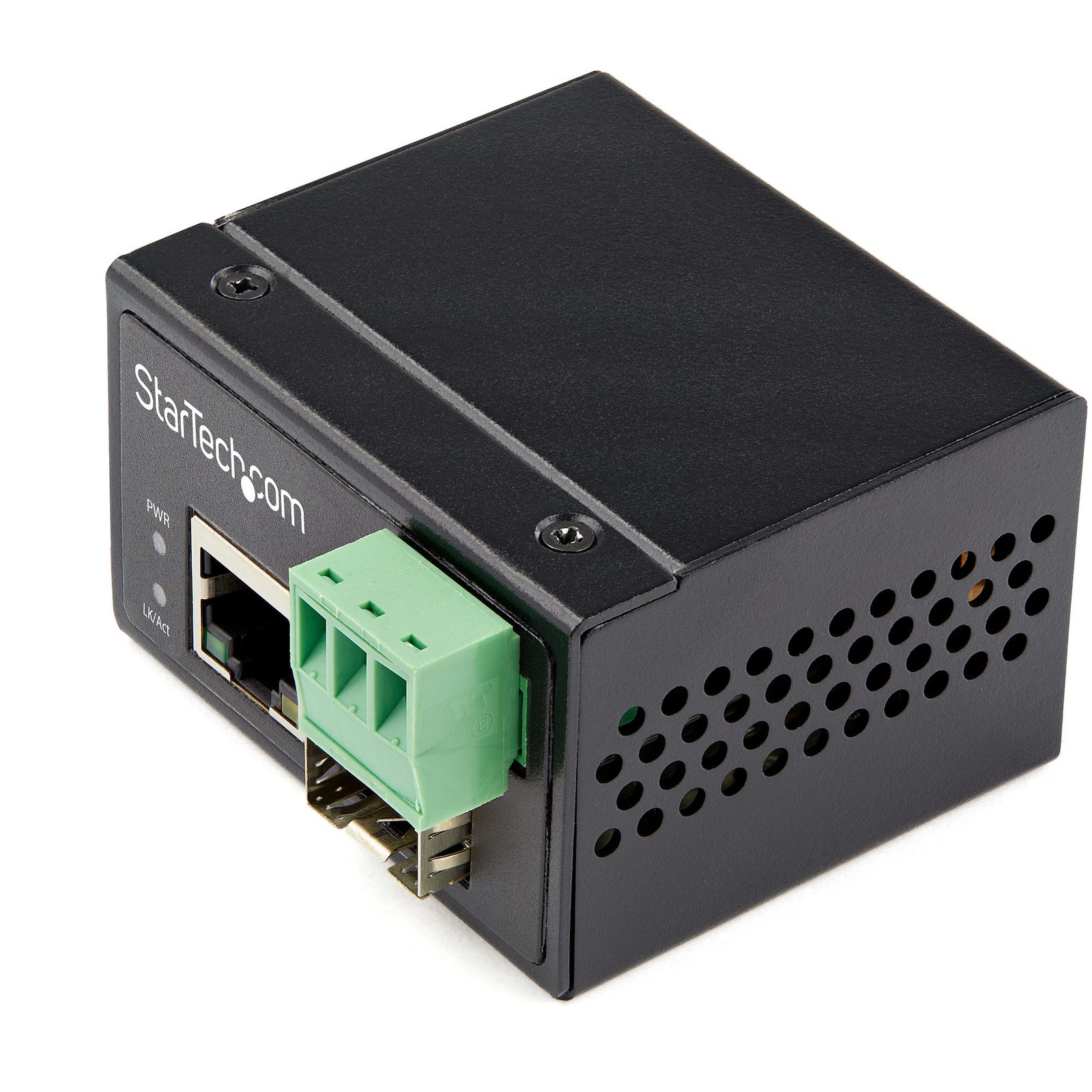 StarTech.com Industrial Fiber to Ethernet Media Converter - 100Mbps SFP RJ45/Cat6 - STA-IMC100MSFP