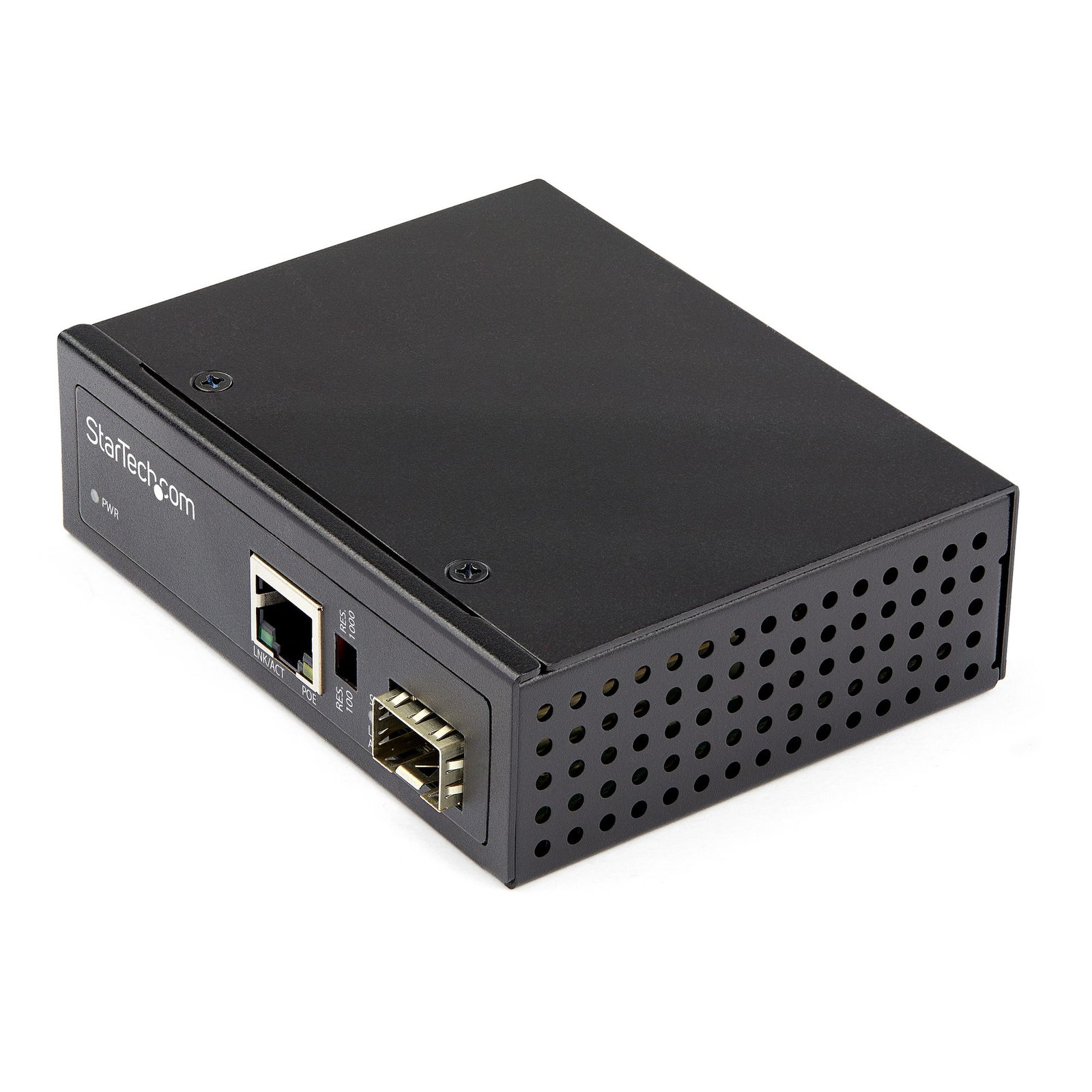 StarTech.com PoE+ Industrial Fiber to Ethernet Media Converter 60W - SFP RJ45 - STA-IMC1GSFP60W
