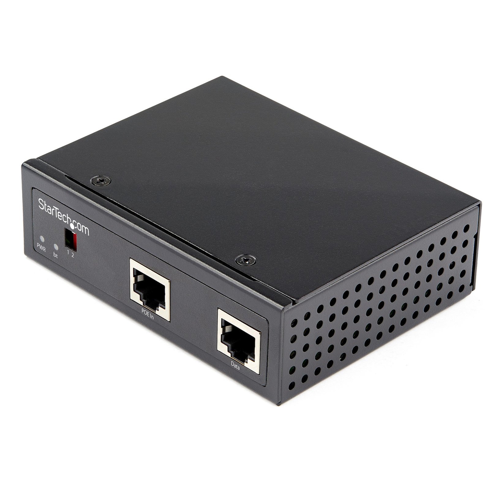 StarTech.com Industrial Gigabit PoE Splitter - 90W High Speed Power over Ethernet - 12-48V DC STA-POESLT1G48V
