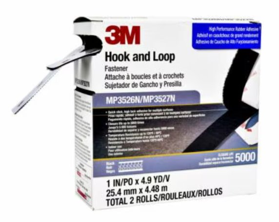 3M DISPLAY MATERIALS AND SYSTE MP3526N/MP3527N hook/loop fastener Nylon Black, White 5 pc(s) 3MS-MP3526N/MP3527N