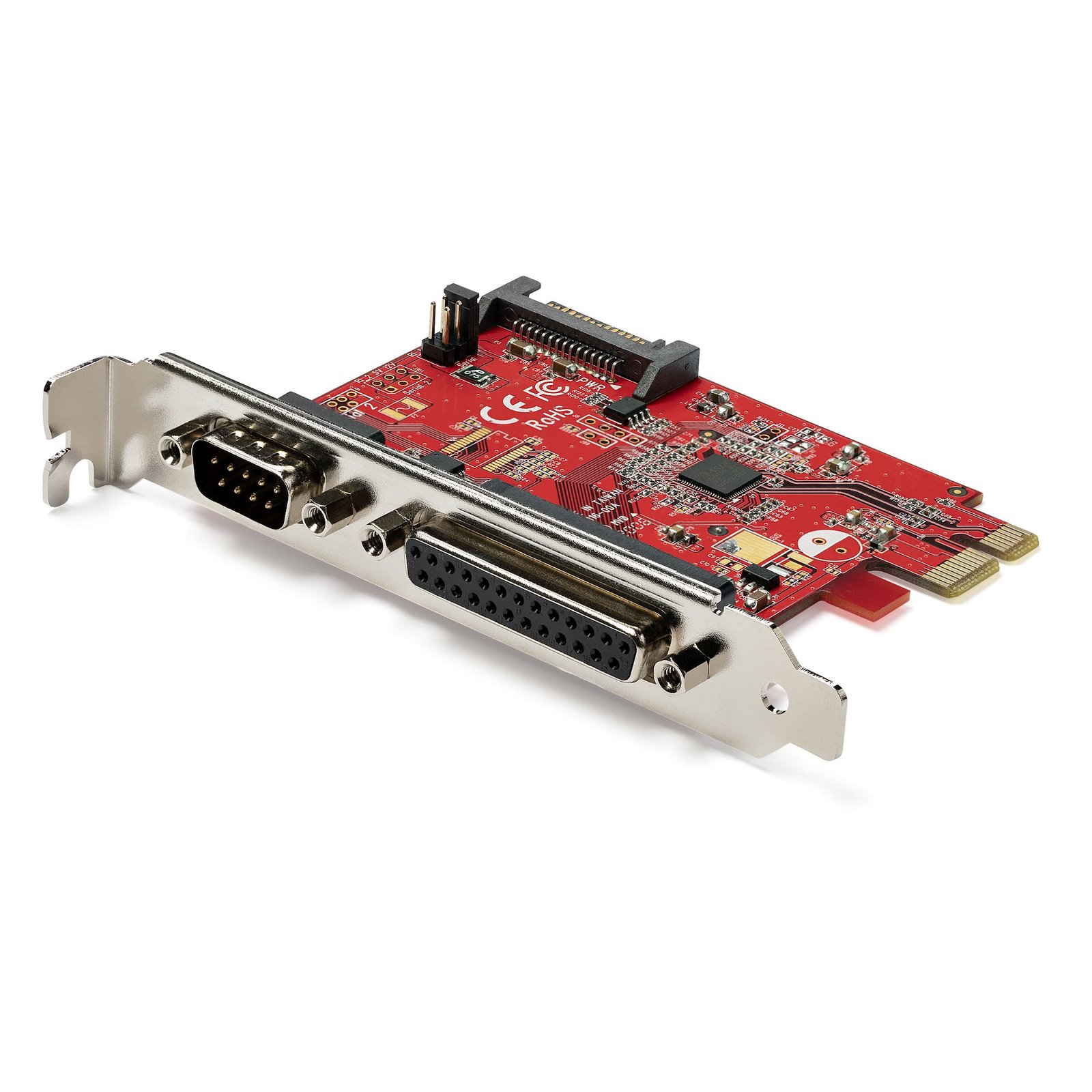 StarTech.com PCIe Card with Serial and Parallel Port - PCI Express Combo Adapter 1x DB25 & RS232 - STA-PEX1S1P950