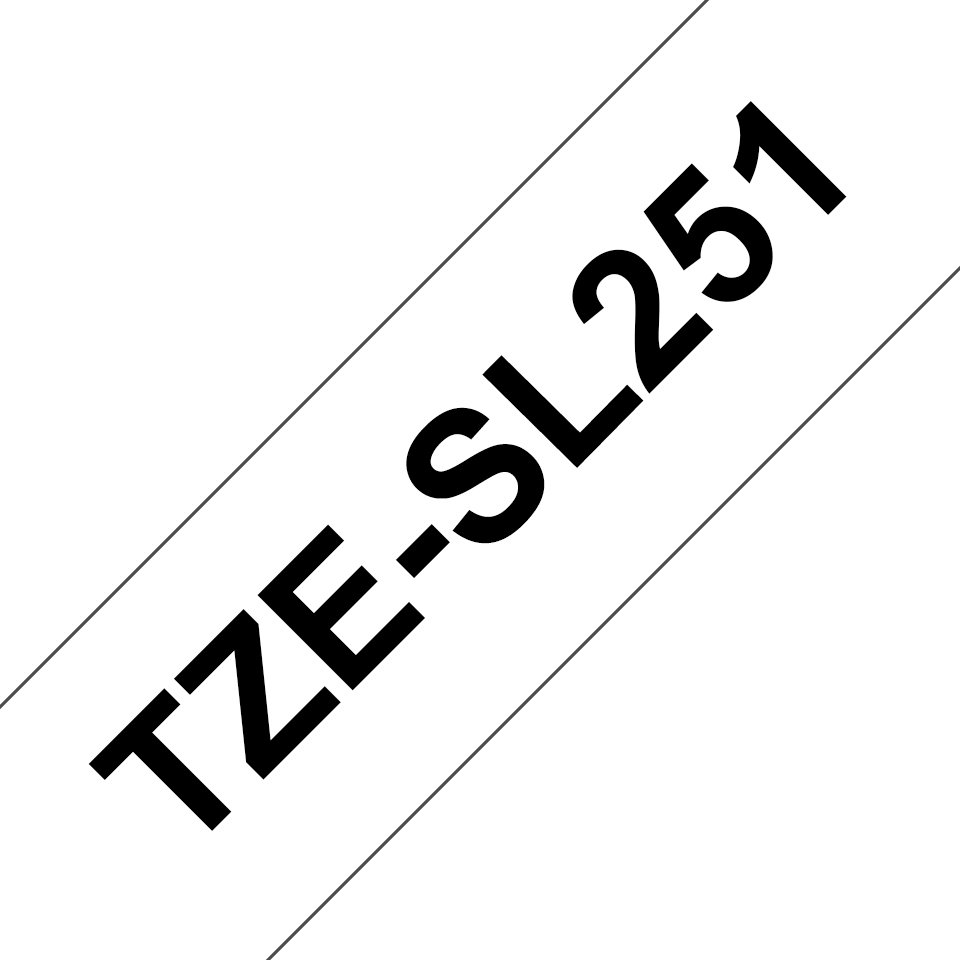 BROTHER INTERNATIONAL CORPORAT TZESL251 label-making tape Black on white BMS-TZESL251