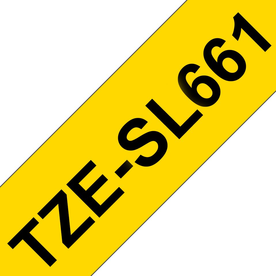 BROTHER INTERNATIONAL CORPORAT TZE-SL661 label-making tape Black on yellow BMS-TZESL661