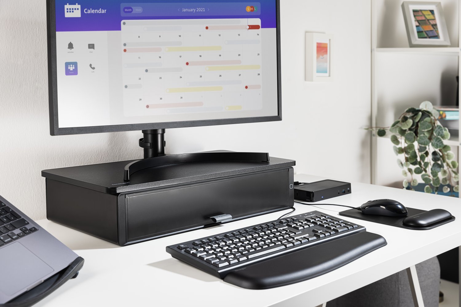 KENSINGTON COMPUTER UVStand™ monitor stand with UVC sanitisation compartment KEN-K55100WW