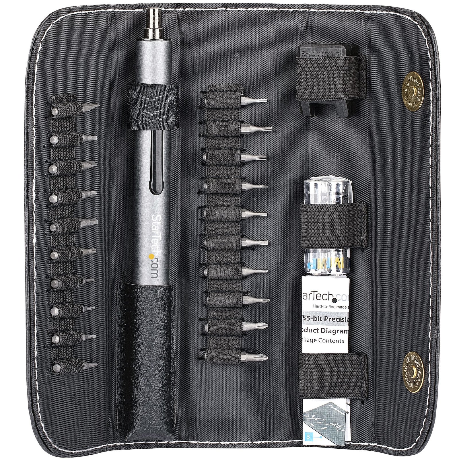 StarTech.com 20-Bit Electric Precision Screwdriver Set - Portable/Mini Battery Powered Bit Driver STA-CTK20PCEDRIVE