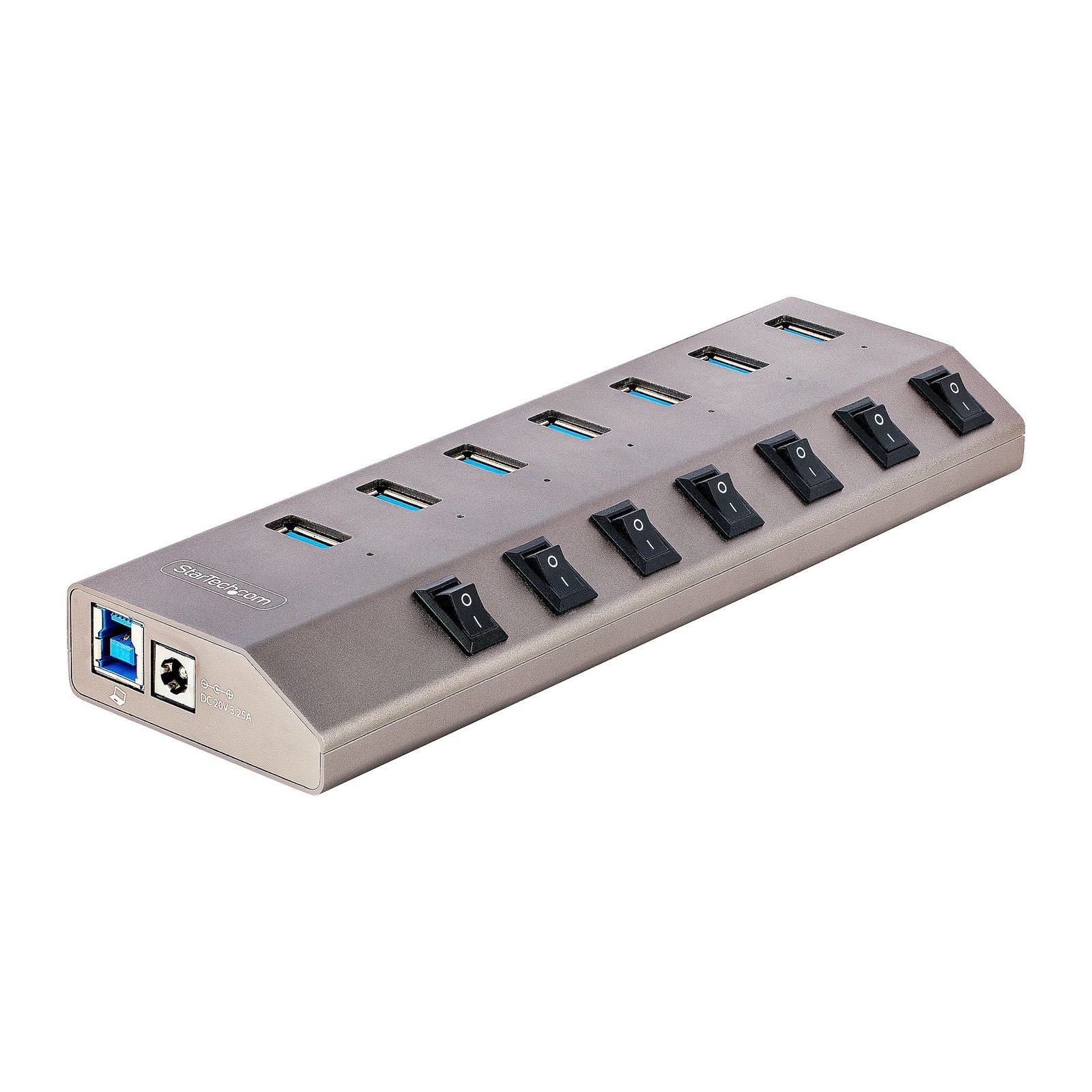 StarTech.com 7 Port Self-Powered USB C Hub with Individual On/Off Switches, 3.0 (5Gbps) Expansion 5G7AIBS-USB-HUB-NA