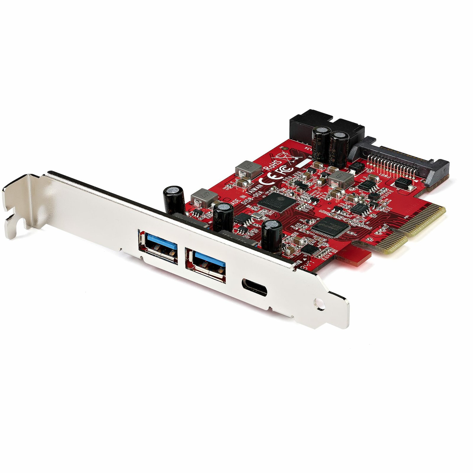StarTech.com 5-Port USB PCIe Card - 10Gbps 3.2 Gen 2 w/ 1x USB-C & 2x USB-A - Port IDC (Internal STA-PEXUSB312A1C1H