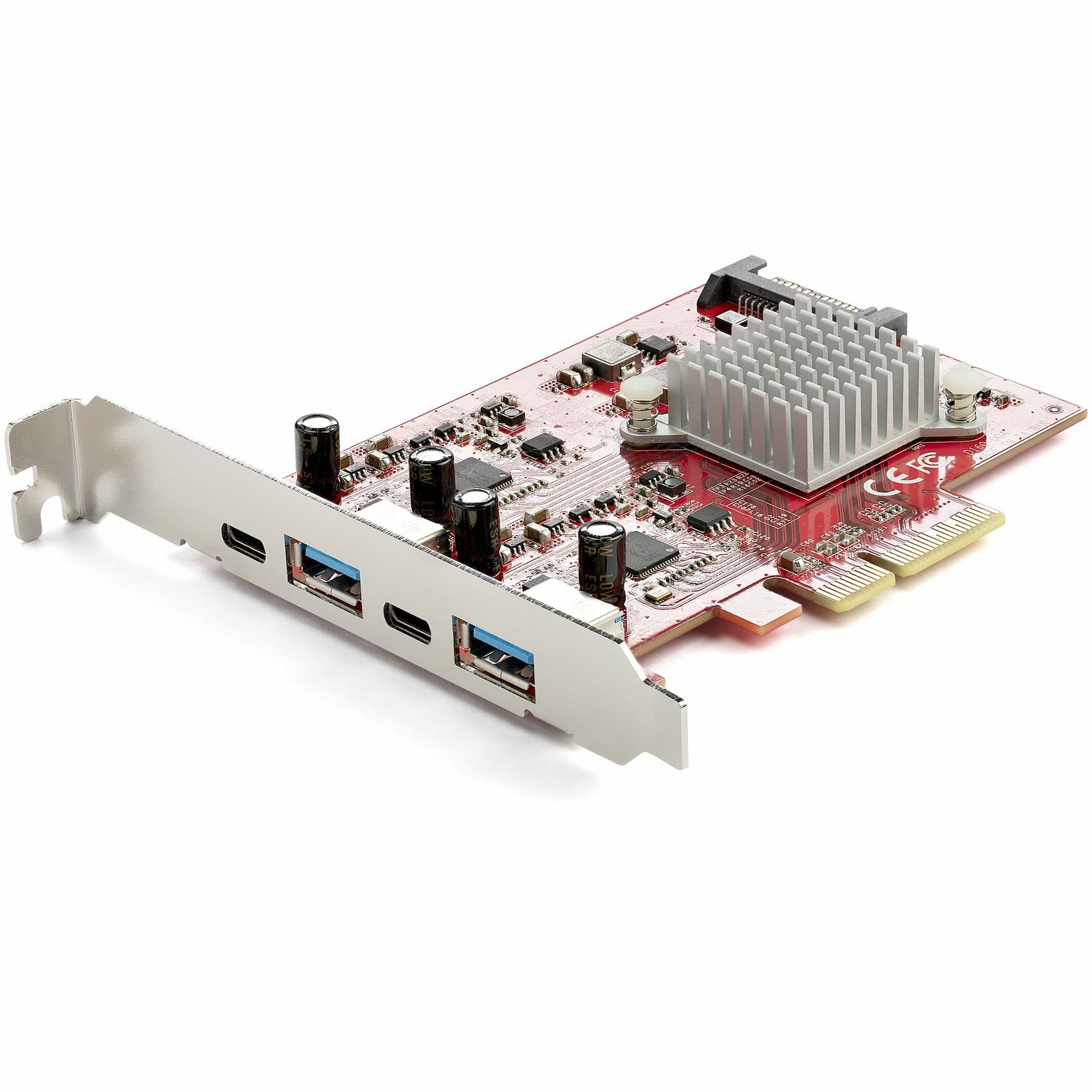 StarTech.com 4-Port USB PCIe Card - 10Gbps PCI Express Expansion w/ 2 Controllers - 2x USB-C & STA-PEXUSB312A2C2V
