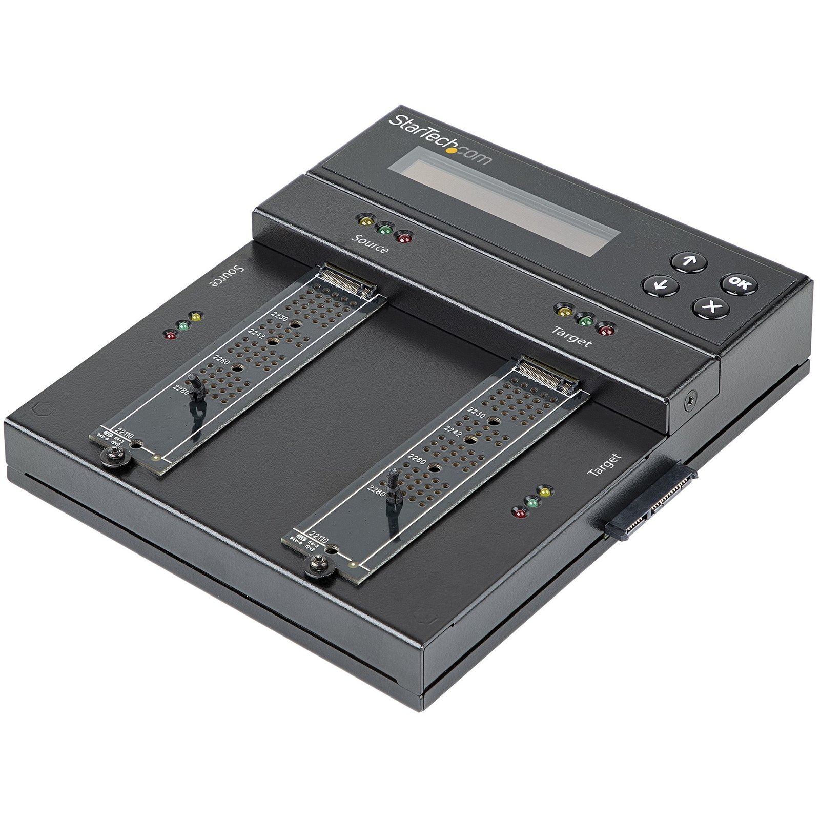 StarTech.com Standalone M.2 SATA & NVMe Duplicator and Eraser - HDD/SSD Cloner/Wiper for PCIe STA-SM2DUPE11