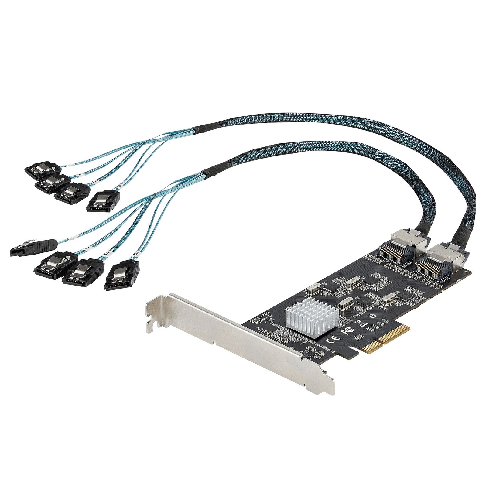 StarTech.com 8 Port SATA PCIe Card - PCI Express 6Gbps Expansion Adapter with 4 Host Controllers - STA-8P6G-PCIE-SATA-CARD