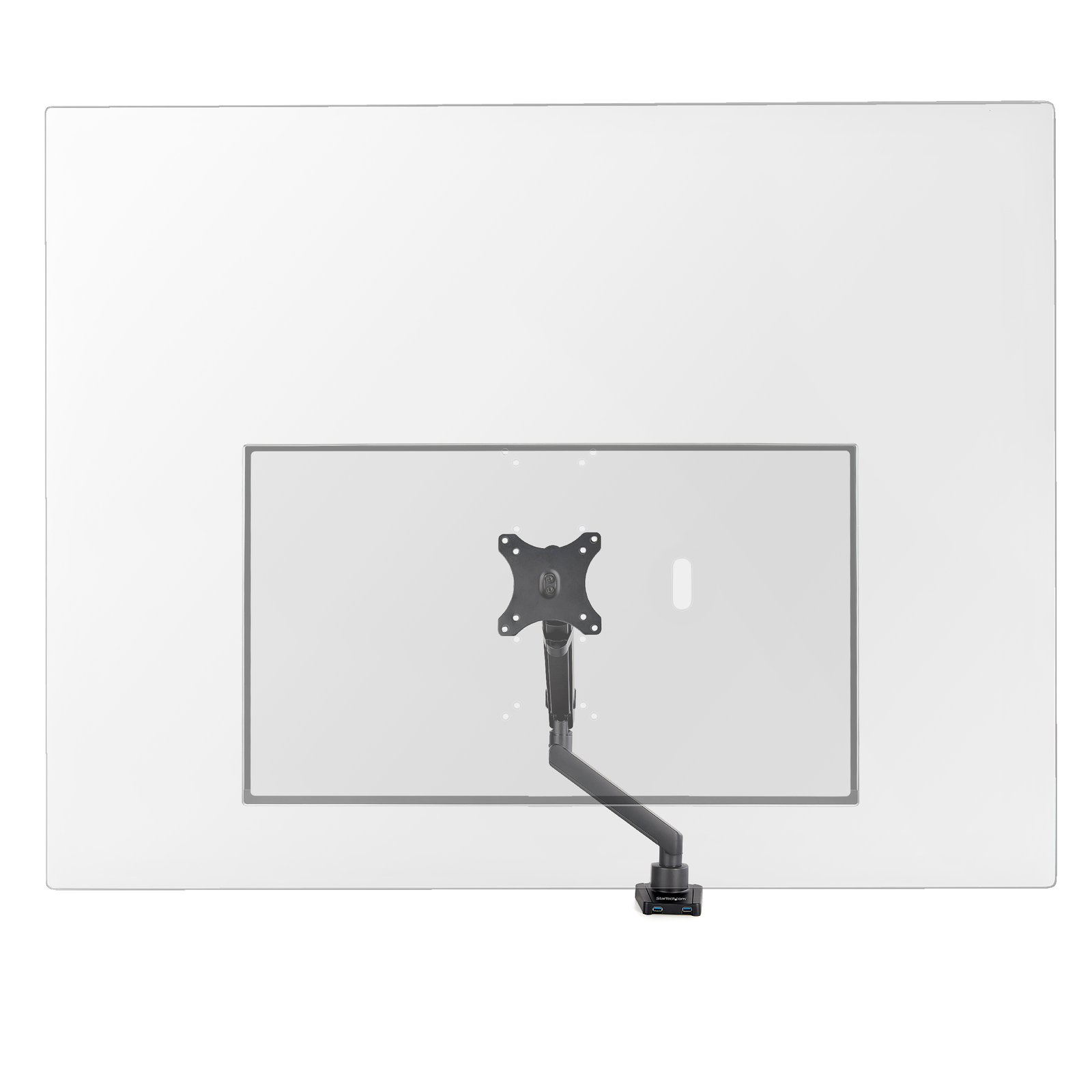 StarTech.com Acrylic Shield/Sneeze Guard - Clear Protective Barrier for Office Desk/POS Counter - SNO-MONPROTECT