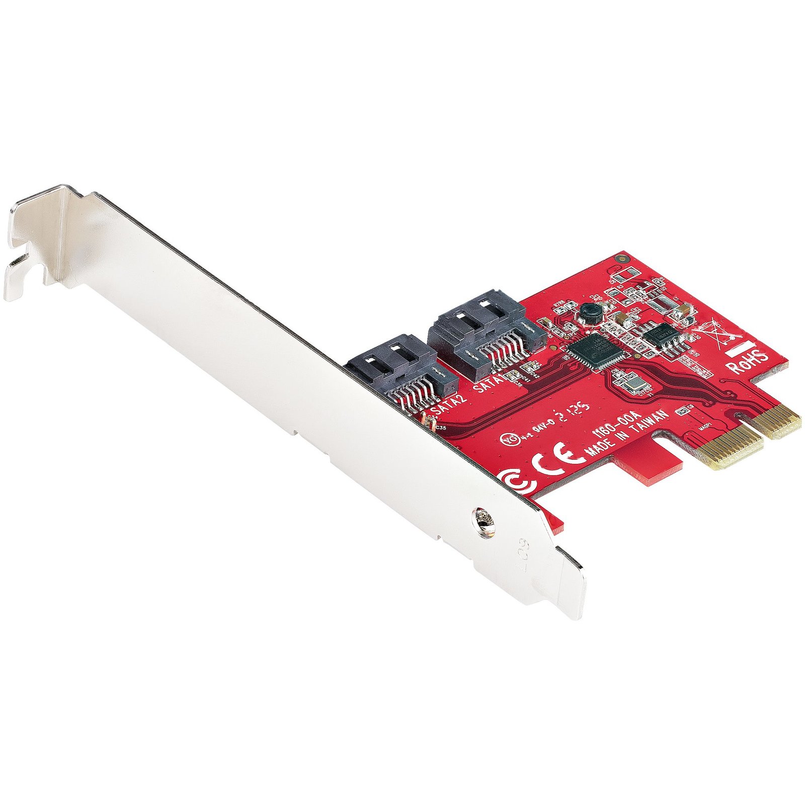 StarTech.com SATA PCIe Card - 2 Port Expansion - 6Gbps - Full/Low Profile - PCI Express to STA-2P6G-PCIE-SATA-CARD