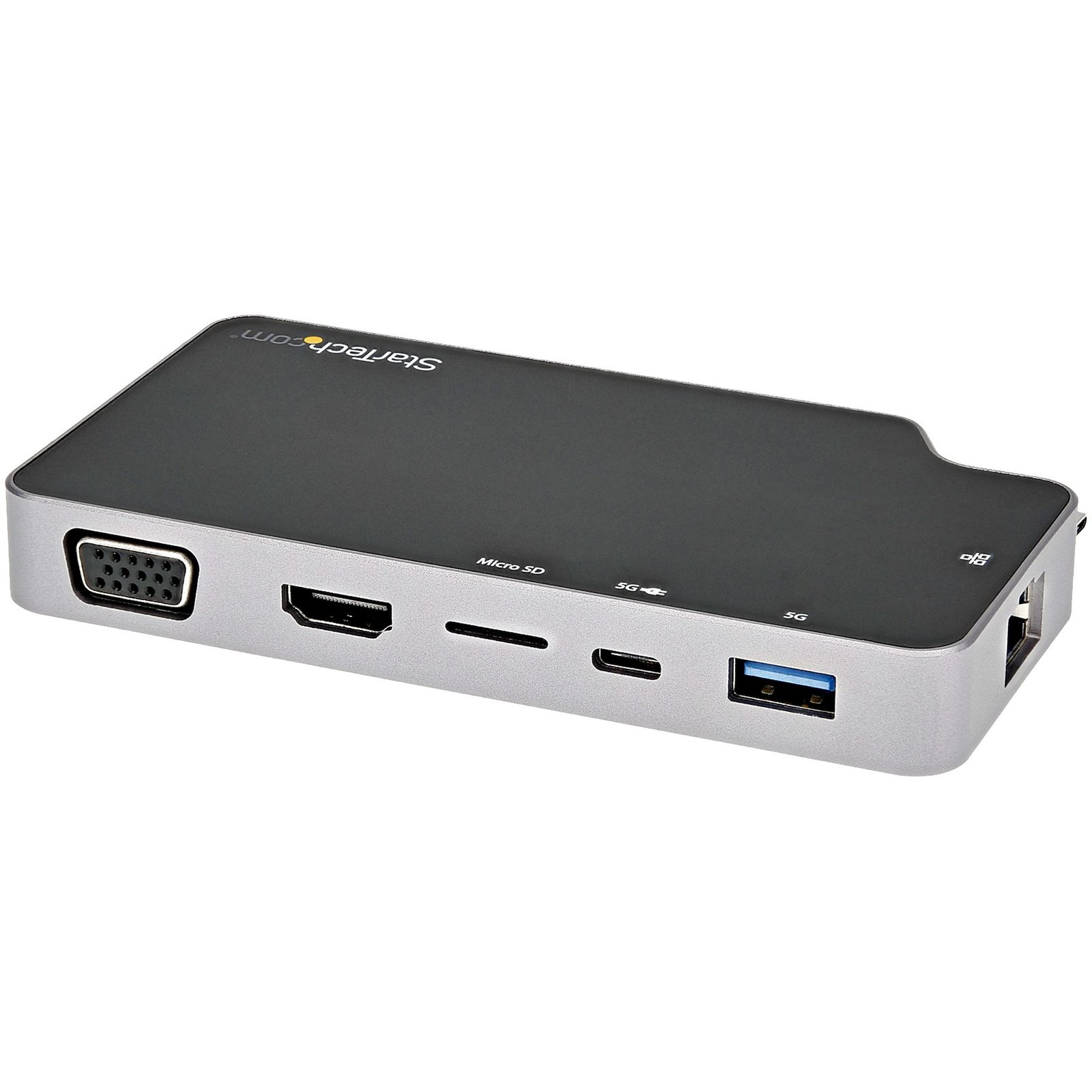 StarTech.com USB C Multiport Adapter - USB-C to 4K HDMI or VGA Video with 100W Power Delivery STA-CDP2HVGUASPD