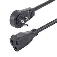 StarTech.com 6ft (2m) Power Extension Cord - 360° Rotating Flat Plug - NEMA 5-15P to 5-15R, 16 AWG, STA-RTPAC1016