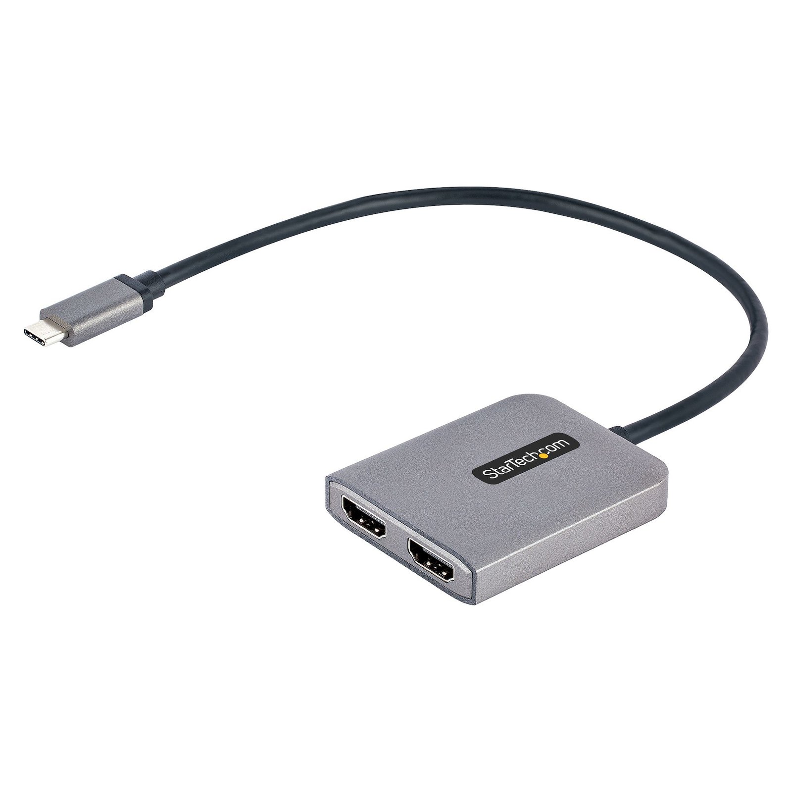 StarTech.com USB-C to Dual HDMI Adapter, USB Type-C Multi-Monitor MST Hub, 4K 60Hz Laptop Display STA-MST14CD122HD