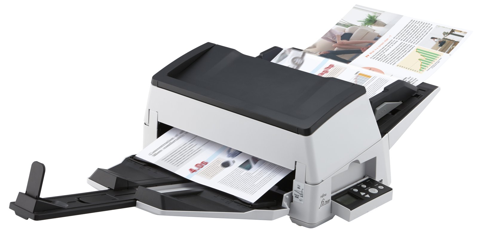 RICOH PFU Fujitsu FI-7600 ADF scanner 600 x DPI A3 Black, White FUJ-PA03740-B505