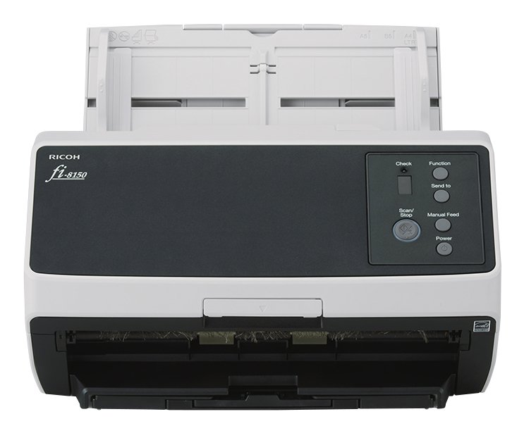 RICOH PFU FI-8150 ADF + Manual feed scanner 600 x DPI A4 Black, Grey FUJ-PA03810-B105