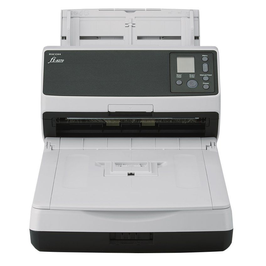 RICOH PFU fi-8270 ADF + Manual feed scanner 600 x DPI A4 Black, Grey FUJ-PA03810-B555