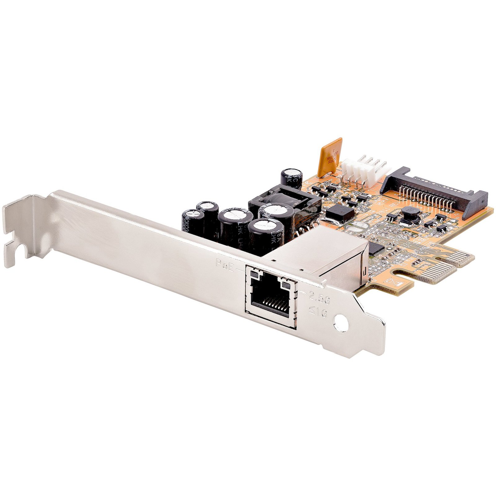 StarTech.com 1 Port 2.5Gbps PoE Network Card, PCIe Ethernet w/RJ45, 30W 802.3at NIC for STA-ST1000PEXPSE