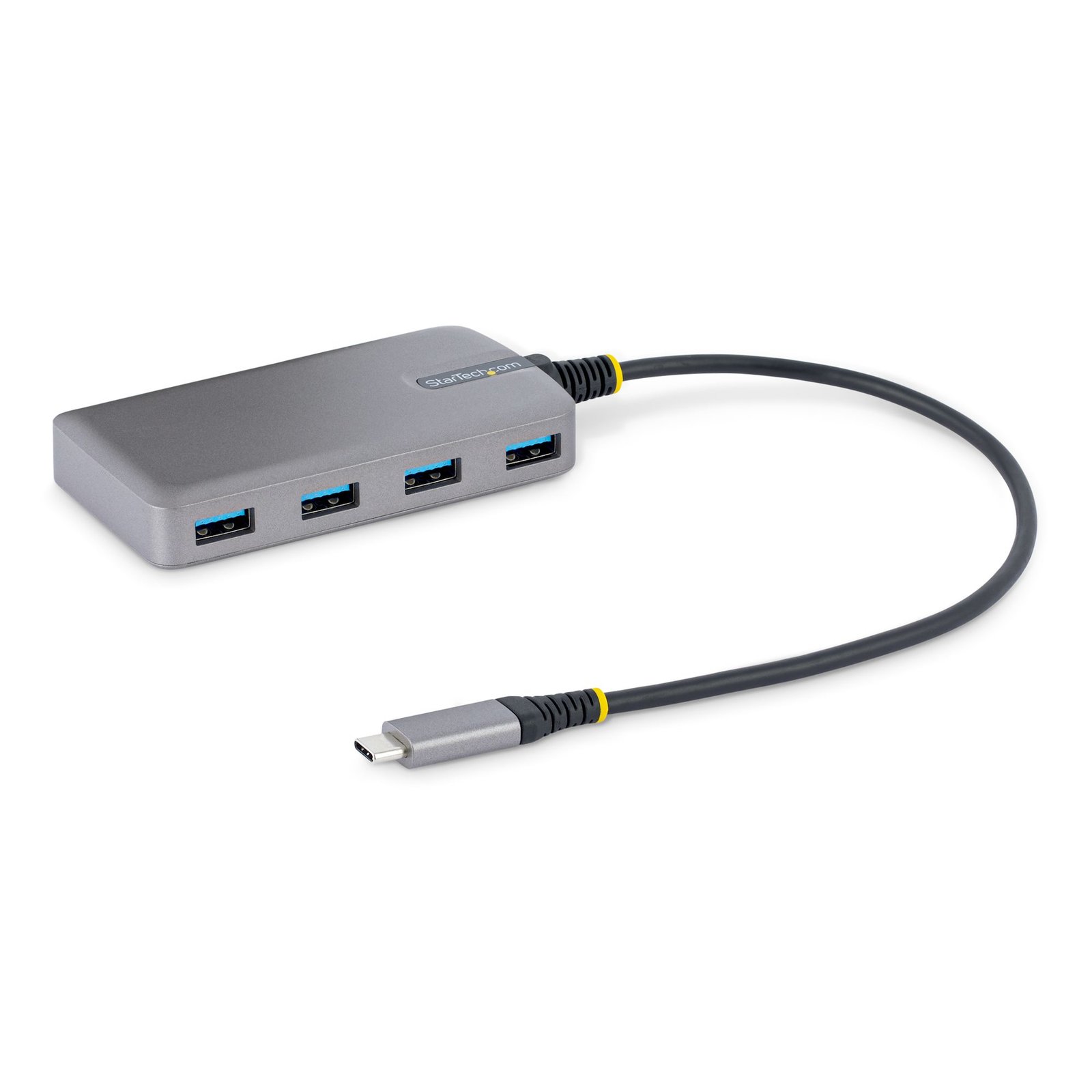 StarTech.com 4-Port USB-C Hub - 5Gbps - Bus Powered - USB C to 4x USB-A w/ Optional Auxiliary Power STA-5G4AB-USB-C-HUB