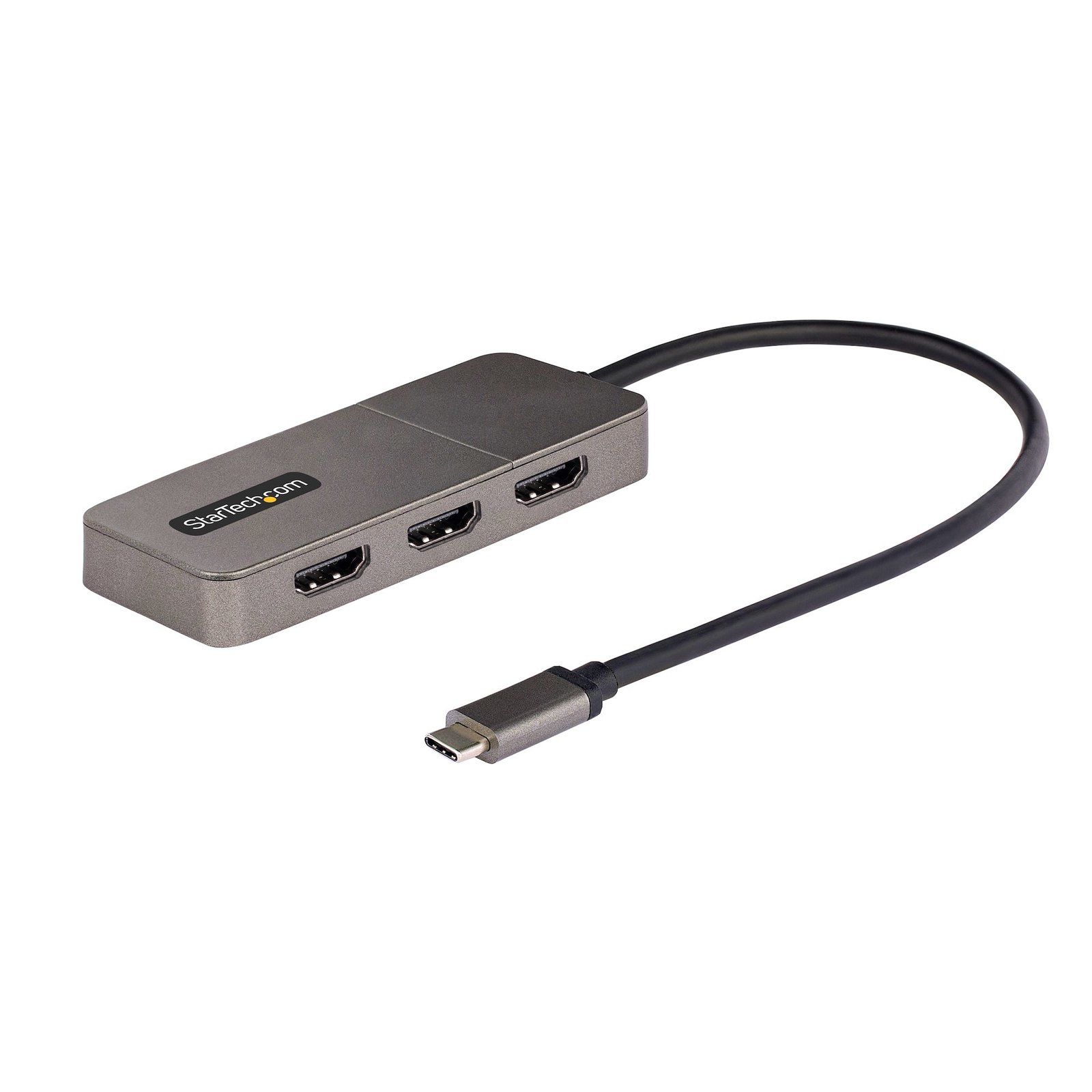 StarTech.com 3-Port USB-C Multi-Monitor Adapter, USB Type-C to 3x HDMI MST Hub, Triple 4K 60Hz STA-MST14CD123HD