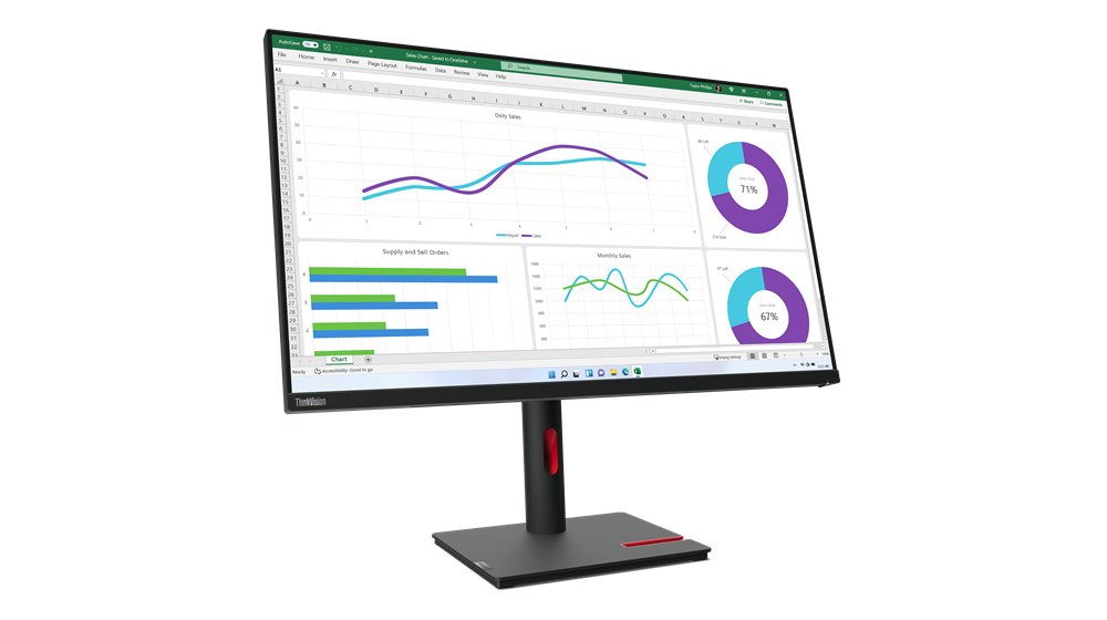 Lenovo ThinkVision T32h-30 computer monitor 80 cm (31.5") 2560 x 1440 pixels Quad HD LED Black 63D3ZAR1US