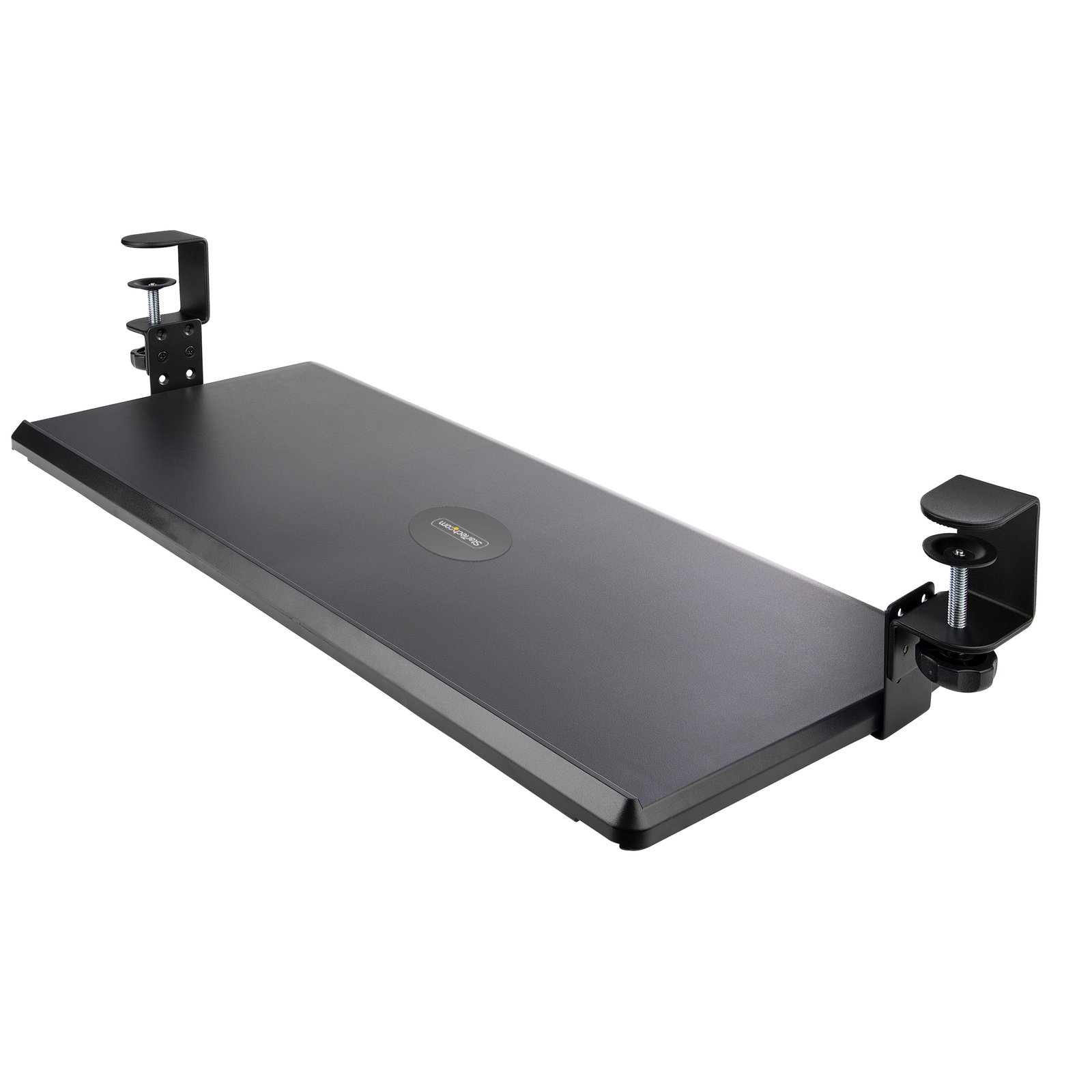 StarTech.com Under-Desk Keyboard Tray, Clamp-on Ergonomic Holder, Up to 12kg (26.5lb), Sliding and STA-KEYBOARD-TRAY-CLAMP1