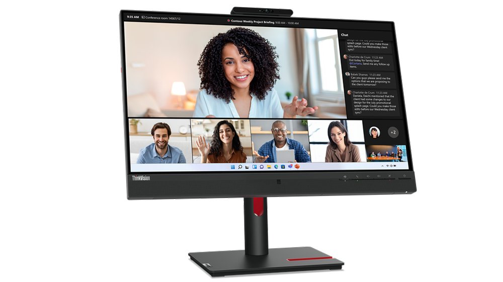 Lenovo ThinkVision T24mv-30 computer monitor 60.5 cm (23.8") 1920 x 1080 pixels Full HD LED Black 63D7UAR3US