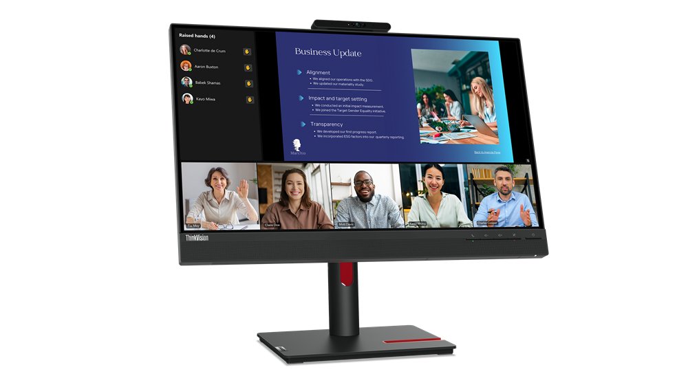 Lenovo ThinkVision T24v-30 computer monitor 60.5 cm (23.8") 1920 x 1080 pixels Full HD LED Black 63D8MAR3US