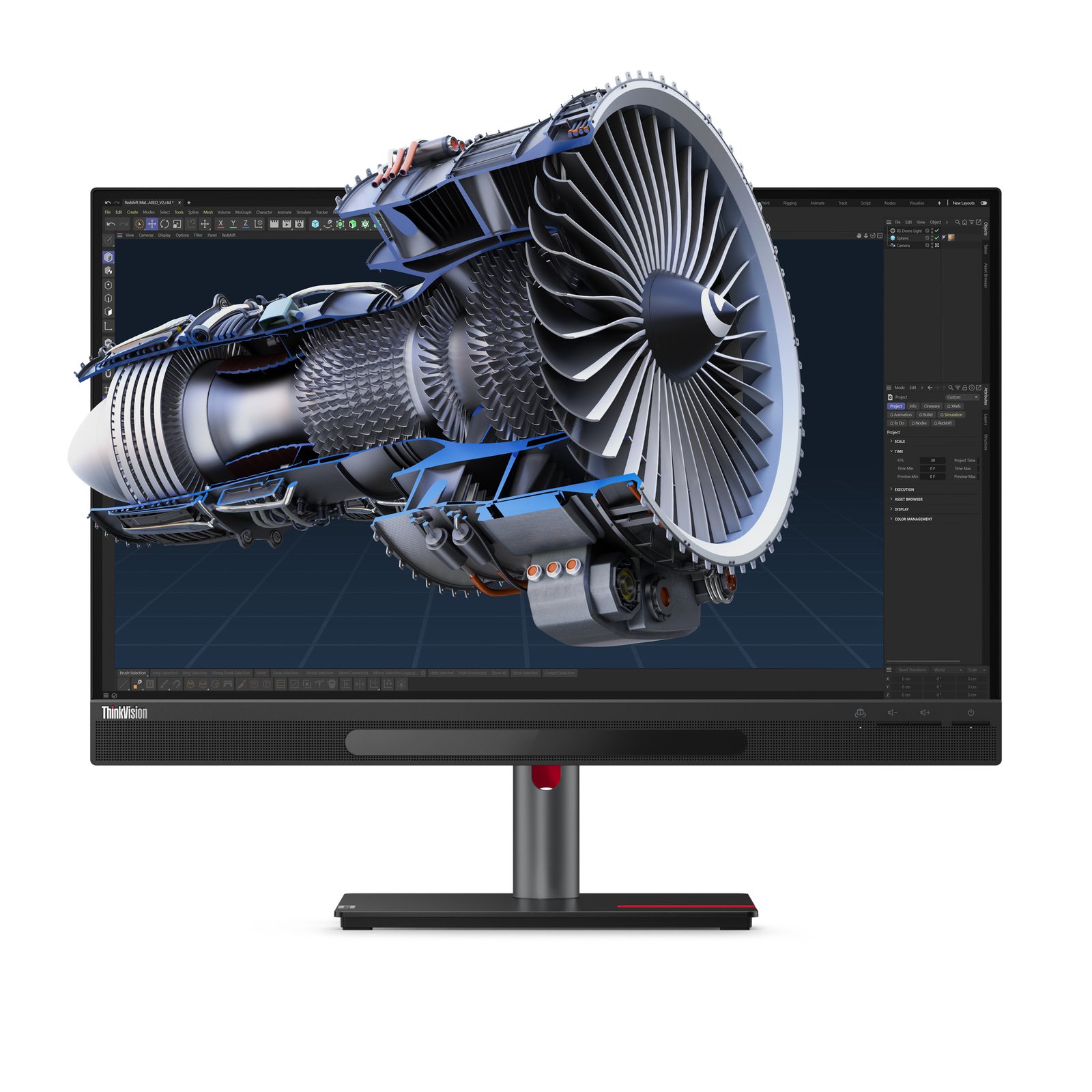 Lenovo ThinkVision 27 3D computer monitor 68.6 cm 3840 x 2160 pixels 4K Ultra HD LED Black 63F1UAR3US