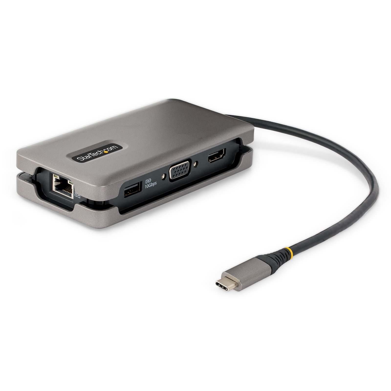 StarTech.com USB-C Multiport Adapter - HDMI/VGA - 4K 60Hz - 3-Port USB Hub - 100W Power Delivery STA-DKT31CVHPD3