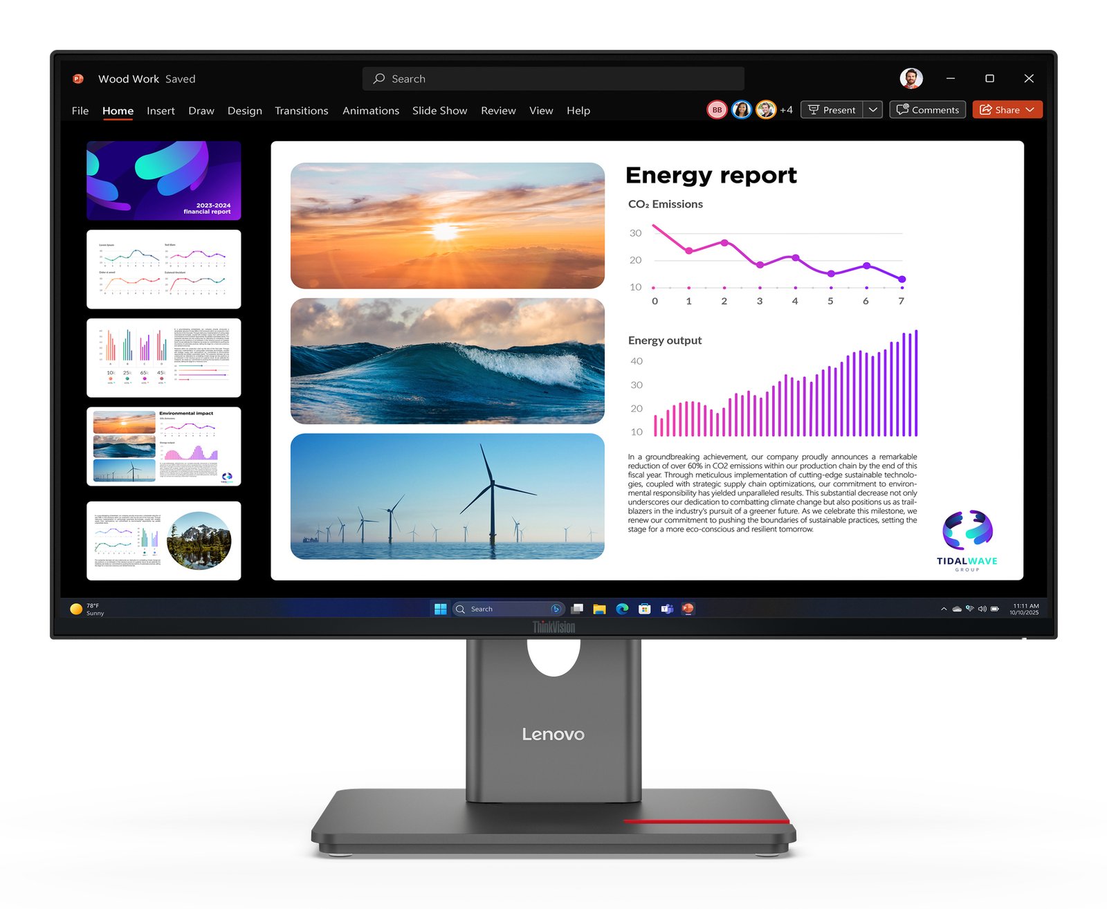 Lenovo ThinkVision P24Q-40 Monitor 64B2GAR1UZ