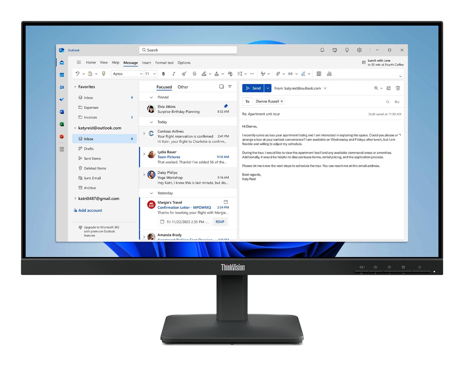 Lenovo ThinkVision S24-4e Monitor 64B5KAT1UZ