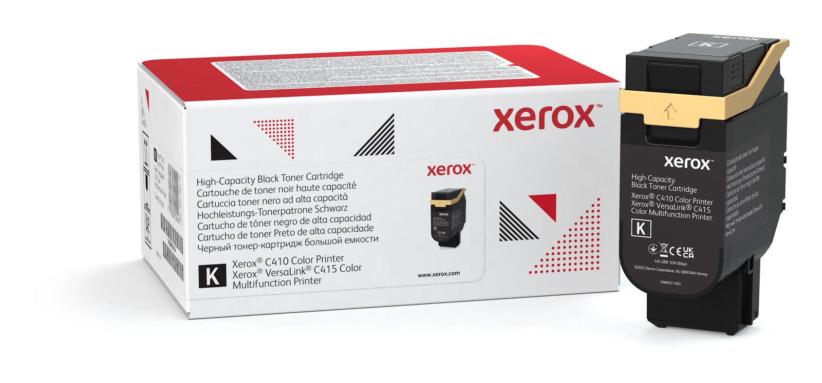 Xerox Genuine ® C410 Color Printer/VersaLink® C415 Multifunction Printer Black High capacity Toner XER-006R04685