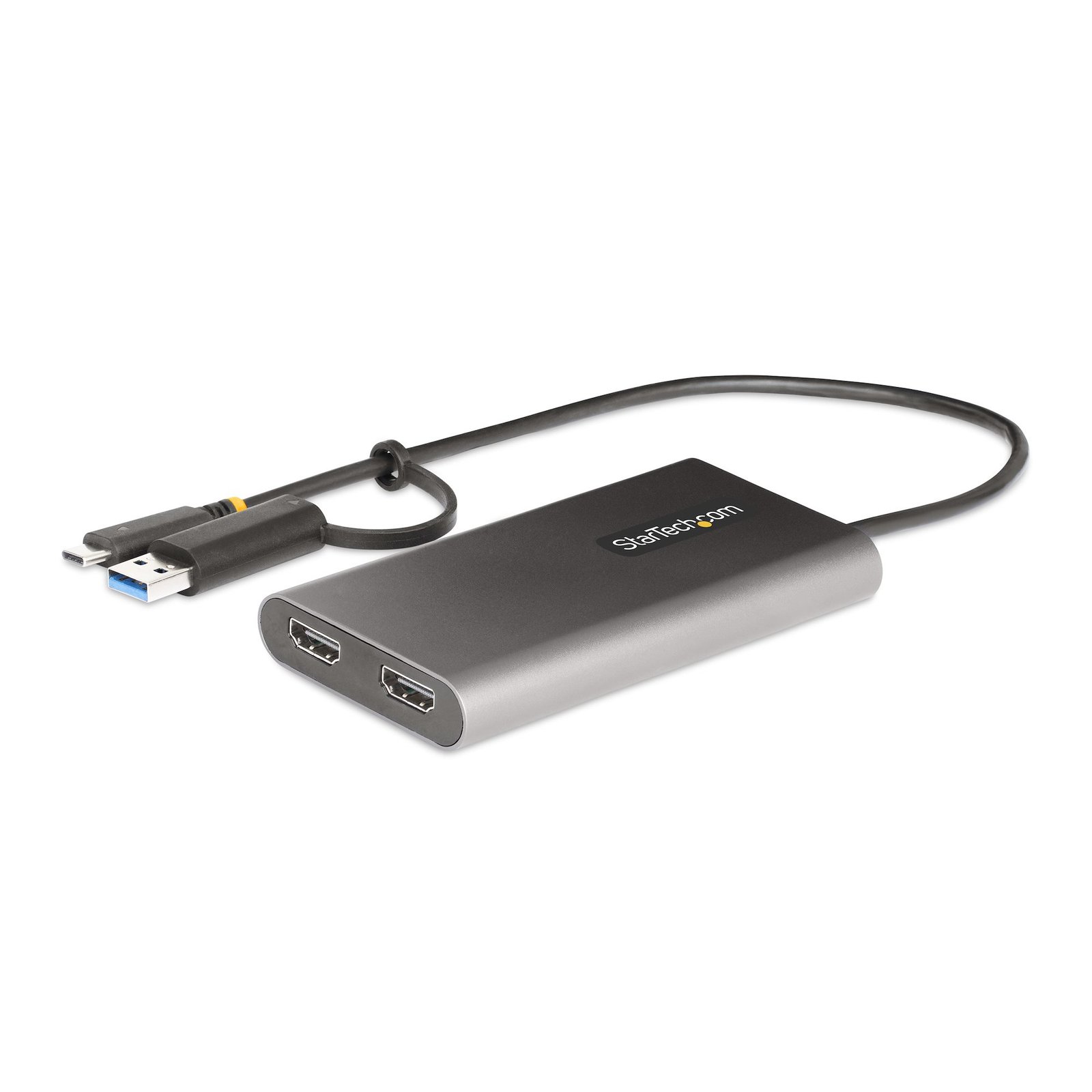 StarTech.com USB-C to Dual-HDMI Adapter - or A 2x HDMI - 4K 60Hz - 100W Power Delivery Pass-Through STA-109B-USBC-HDMI