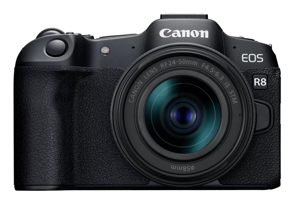 CANON USA EOS R8 RF24-50 mm F4.5-6.3 IS STM MILC 24.2 MP CMOS 6000 x 4000 pixels Black CNC-5803C012