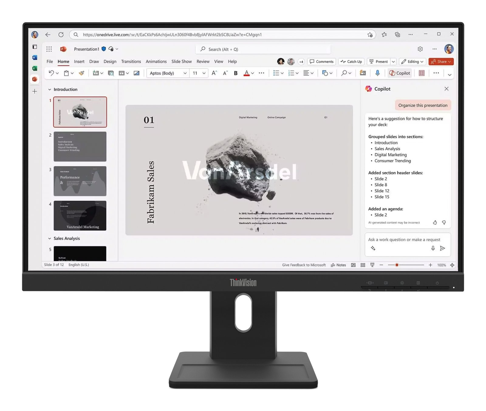 Lenovo ThinkVision E22-40 Monitor 64C9MAR6US