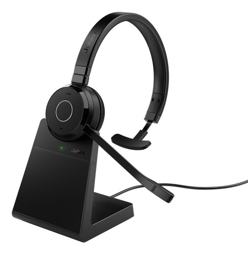 Jabra Evolve 65 TE Headset Wireless Head-band Office/Call center Bluetooth Charging stand Black 6693-833-399-01