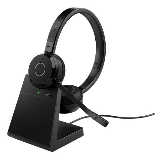 Jabra Evolve 65 TE Headset Wireless Head-band Office/Call center Bluetooth Charging stand Black 6699-833-399-01