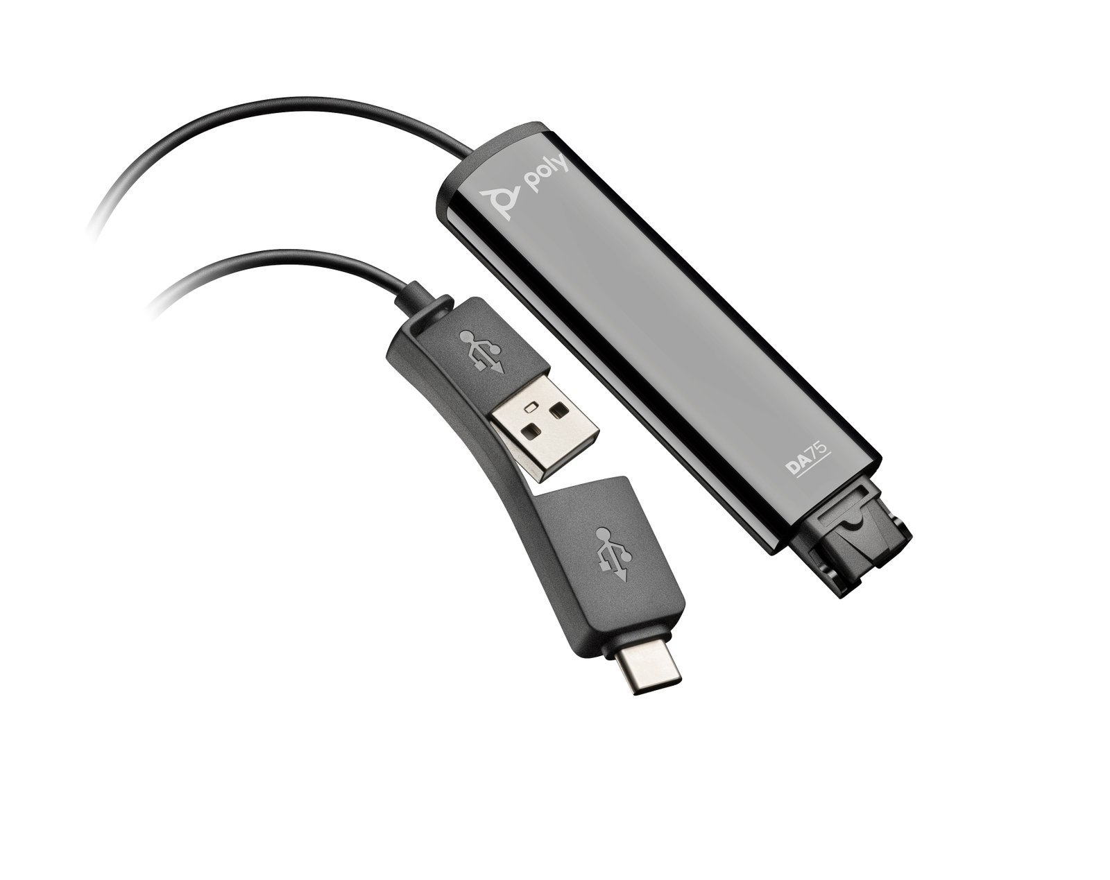 HPI POLY HP DA75 USB to QD Black Adapter TAA 786C6AA