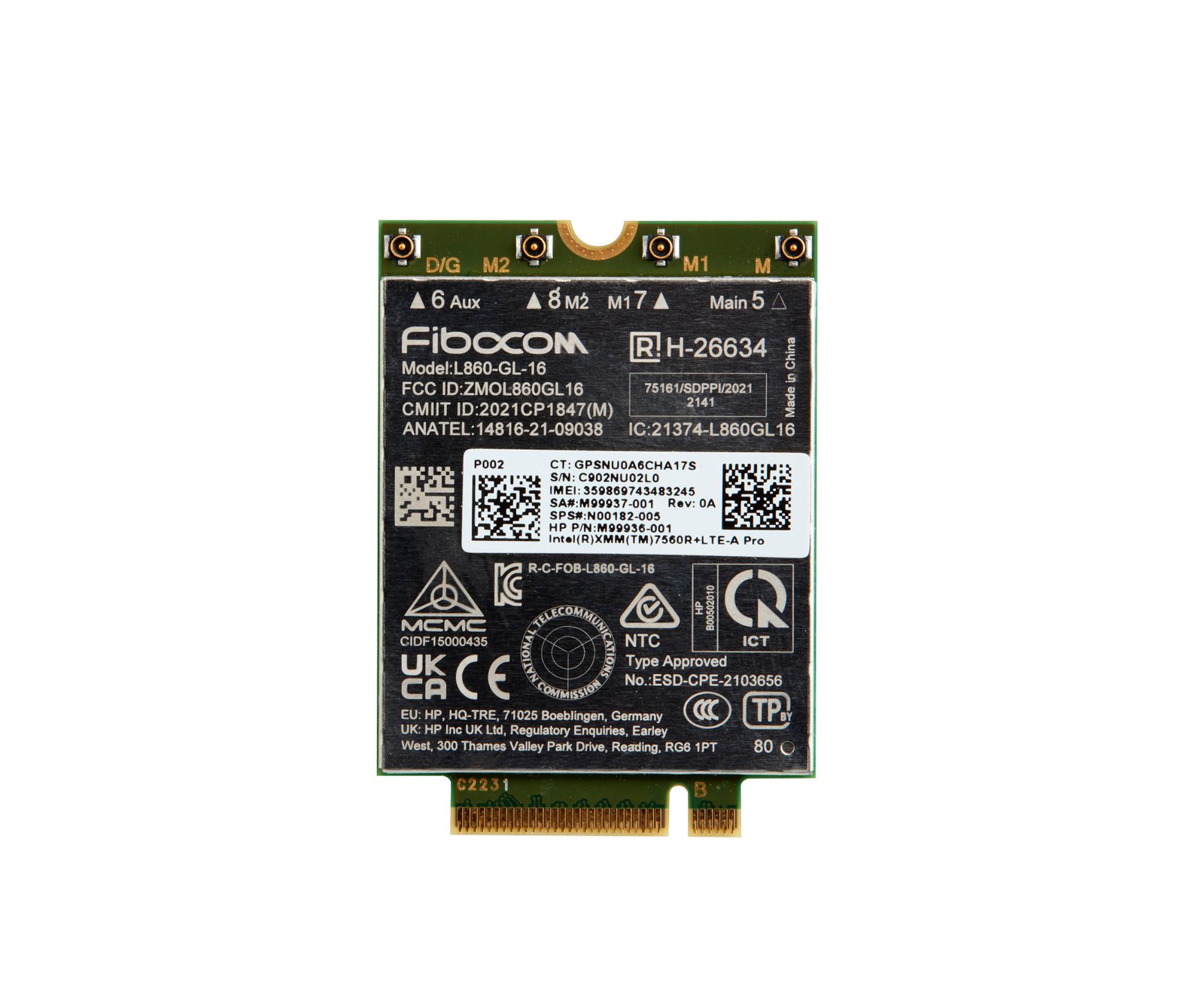 HP XMM 7560 R+ LTE-Advanced Pro WWAN 7P993AA