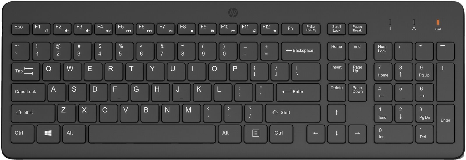 HP SMART BUY 225 WL KBD keyboard Universal RF Wireless Black 805T1AA#ABA